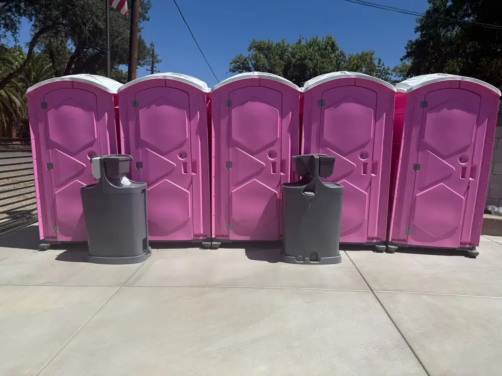 Two hand-wash stations at an event